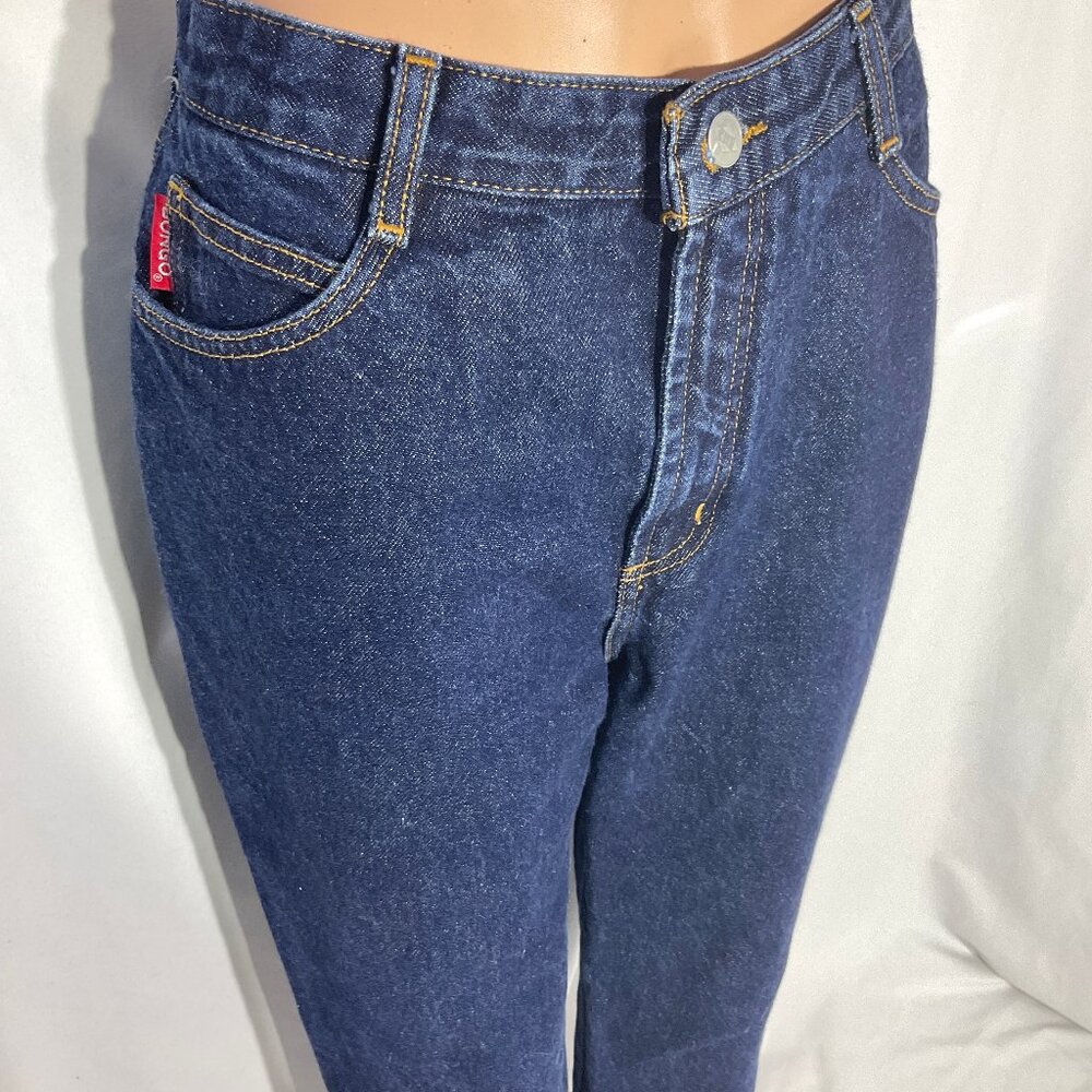 Vintage Bongo High Rise Jeans Sz 9 Original Slim Womens Denim Short Y2K Dark